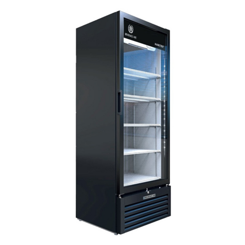 Beverage Air MT23-1B 29.5" 1 Swing Glass Door Black Merchandiser Refrigerator | 19.2 Cu. Ft.