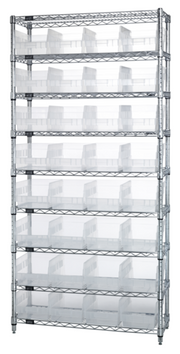 Quantum WR9-208CL Shelving Unit, Wire
