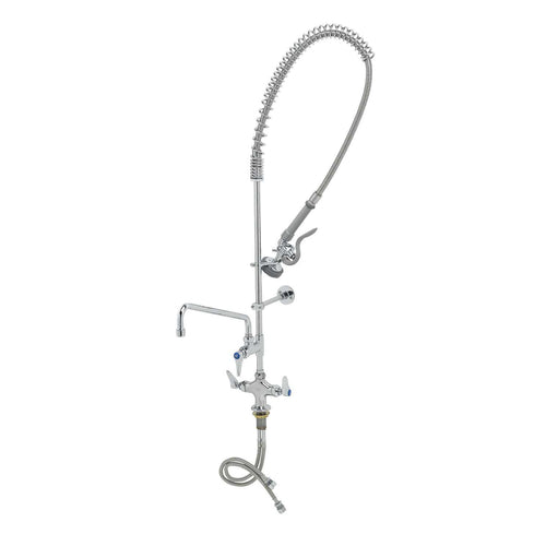 T&S Brass B-2338 4" Single Hole Deck Mount Prerinse Unit w/12" Spout