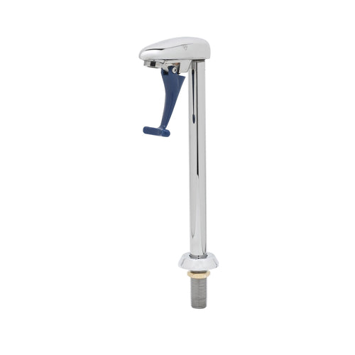 T&S Brass B-1210-12 Deck Mount Push Back Glass Filler Faucet w/ 12" Pedestal