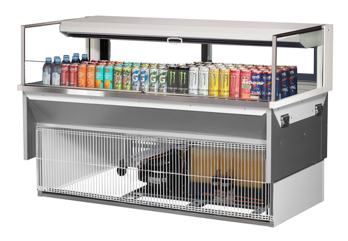 Turbo Air TOM-60L-UFD-W(B)-1SI-N Refrigerated Display Case