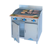 Comstock-Castle F33-3RB 36" Gas Charbroiler Range w/ Cabinet Base | 90,000 BTU