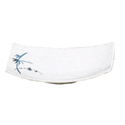 Thunder Group 1504BB Blue Bamboo 6 3/4" X 4 1/2" Bbq Plate  | Case of 12