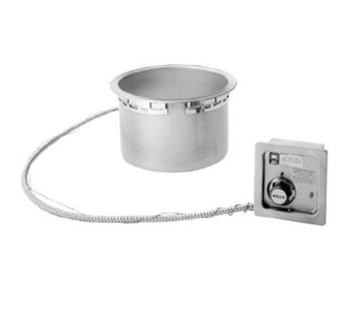Wells HW-106D 11 qt Drop-In Round Hot Food Well w/Drain | 1650 Watts