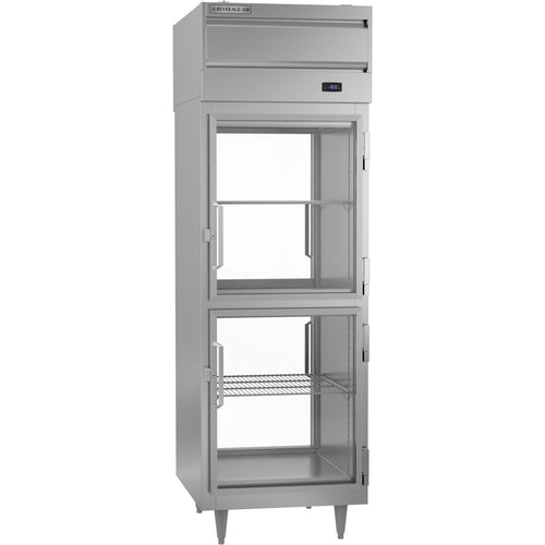 Beverage Air PFD1HC-1BG 26.5" Top Mount 4 Glass Half Door Pass Thru Freezer | 22.9 Cu. Ft.