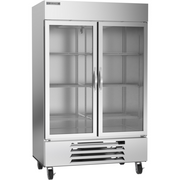Beverage Air HBF49HC-1-G 52" 2 Glass Door Bottom Mount Reach-In Freezer | 46.2 Cu. Ft.