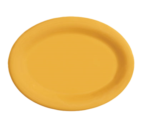 G.E.T. OP-950-DM Diamond Mardi Gras 9-3/4 x 7-1/4" Oval Melamine Platter | Case of 24