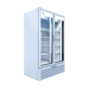 Beverage Air MT49-1W 47" 2 Swing Glass Door White Merchandiser Refrigerator | 37.42 Cu. Ft.