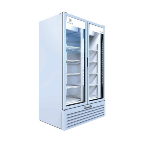 Beverage Air MT49-1W 47" 2 Swing Glass Door White Merchandiser Refrigerator | 37.42 Cu. Ft.