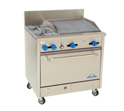 Comstock-Castle F330-2RB 36" Gas 2-Burner & Charbroiler Range w/ Extra Wide Oven | 144,000 BTU