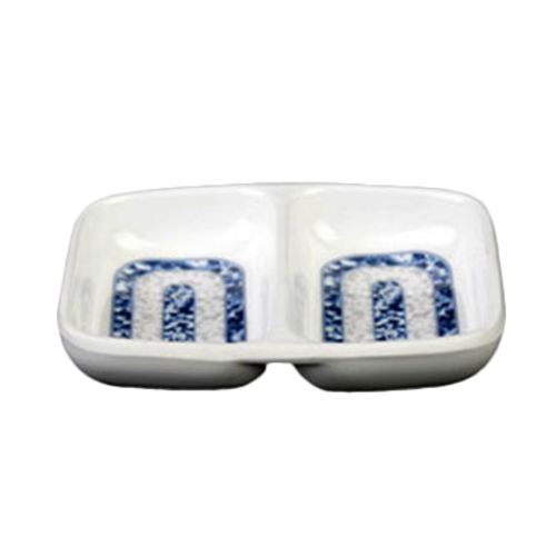 Thunder Group  1102DL Blue Dragon 3-3/8"-x-2-3 /4" Twin Sauce Dish | Case of 24
