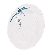 Thunder Group 2010BB Blue Bamboo 9 7/8" X 7 1/4" Platter | Case of 12