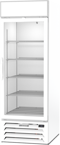 Beverage Air MMR23HC-1-W 27.25" 1 Swing Glass Door White Merchandiser Refrigerator | 23.32 Cu. Ft.