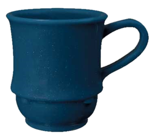 G.E.T. TM-1208-TB Texas Blue 8 oz. Blue Plastic Mug | Case of 24