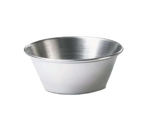 Tablecraft 5066 1.5 oz. Stainless Steel Flared Rim Sauce Cup