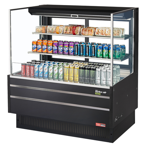 Turbo Air TOM-48L-UFD-W(B)-3S-N Open Air Merchandiser