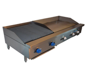 Comstock-Castle FHP60-36-2LB 60" Countertop Gas Griddle & Charbroiler Combo | 141,000 BTU