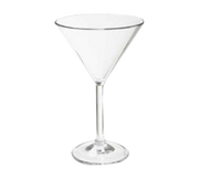 G.E.T. SW-1402-1-SAN-CL 6 oz. Plastic Martini Glass | Case of 24