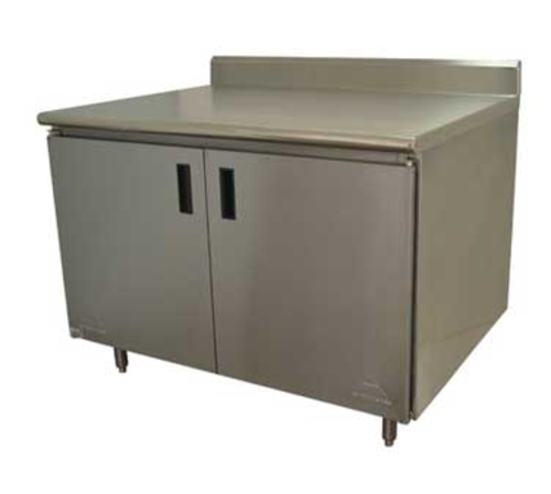 Advance Tabco HK-SS-245 Stainless Steel Cabinet Base Work Table w/ 5" Splash | 60" x 24"