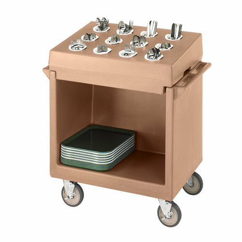 Cambro TDCR12 Dish Cart w/ 12 Compartment Flatware Rack