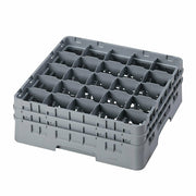 Cambro 25S534151 Camrack 25 Compartment Stemware & Tumbler Dishwasher Rack w/ 2 Extenders | Soft Gray