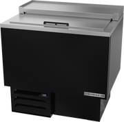 Beverage Air GF34LHC-B 34" 94-Mug Black Steel Glass and Plate Chiller