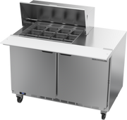 Beverage Air SPE48HC-12M 48" Mega Top Refrigerated Sandwich Prep Table  | (12) 1/6 Pan