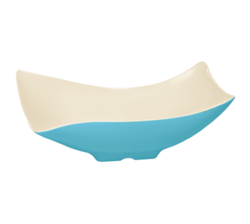 G.E.T. Keywest ML-220-KW 4 qt Rectangle Wavy Melamine Serving Bowl