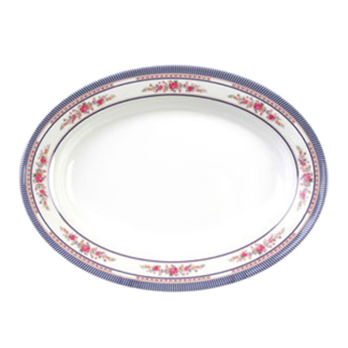 Thunder Group 2008AR Rose 8" X 6" Platter | Case of 12