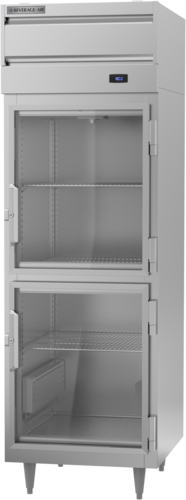 Beverage Air PH1-1BHG 2-Glass Half Door Reach-In Heated Cabinet | 21.5 Cu. Ft.