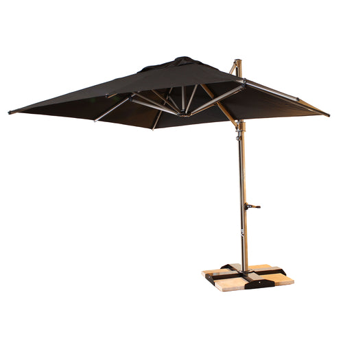 Grosfillex 98701731 Black 10 ft Windmaster Cantilever Umbrella