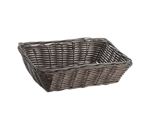 Tablecraft 2472 9" Rectangular Handwoven Bread Basket | Multiple Color Options