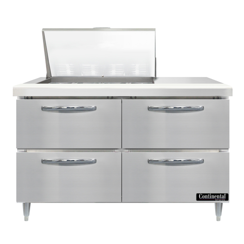 Continental Refrigerator D48N12M-D Refrigerated Counter, Mega Top Sandwich / Salad Unit