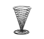 Tablecraft BK157 Artisan Black Metal Appetizer Cone