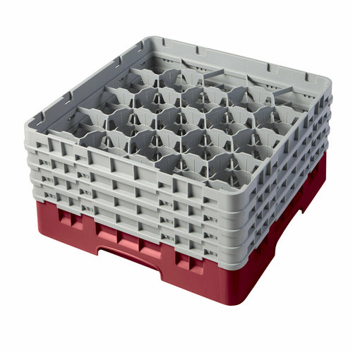 Cambro 20S800 Camrack 20 Compartment Glass Rack w/ 4 Extenders