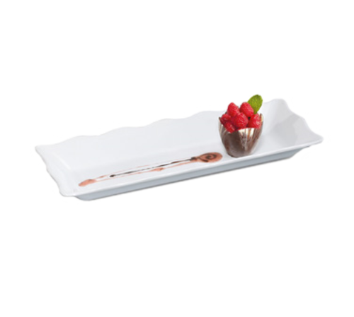 G.E.T. Bake & Brew ML-87-MI Rectangle Scalloped Edge Melamine Platter
