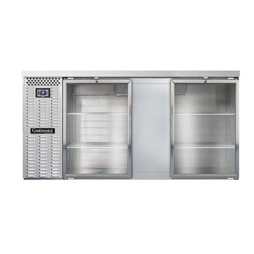Continental Refrigerator BB69SNGD Back Bar Cabinet, Refrigerated
