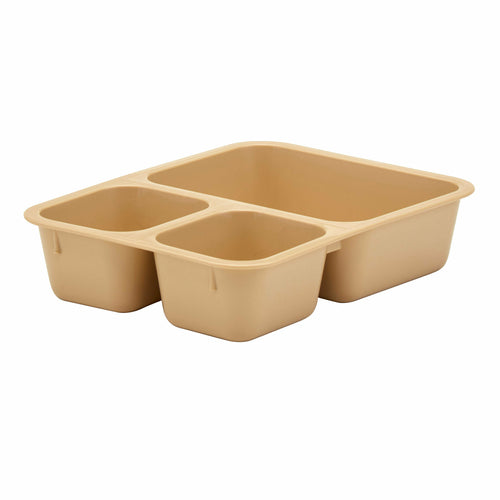 Cambro 853FCP Tray-on-Tray 3 Compartment Meal Delivery Tray | 9” x 6”