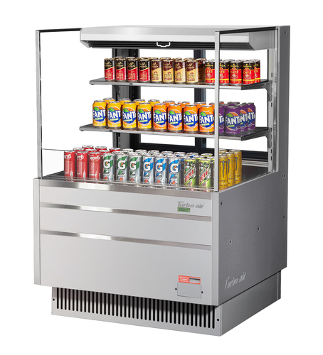 Turbo Air TOM-36L-UFD-W(B)-3S-N Open Air Merchandiser