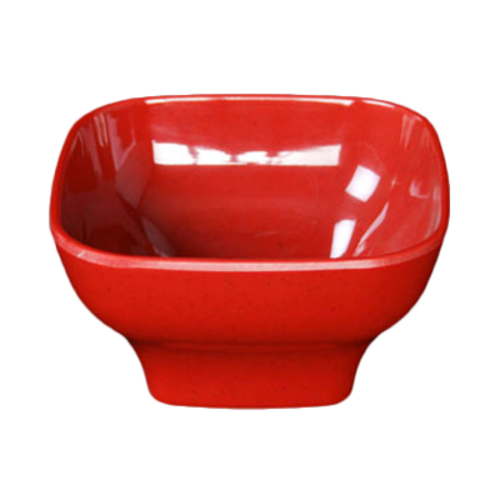 Thunder Group 12oz Passion Red Melamine Square Bowl | Model No. PS3105RD