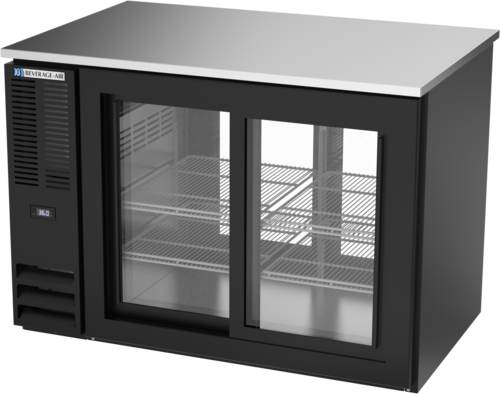 Beverage Air BB48HC-F-GS-PT-B Back Bar Cabinet, Refrigerated, Pass-Thru