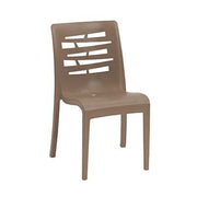Grosfillex US218181 Essenza Stacking Outdoor Chair | Taupe