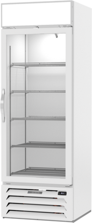 Beverage Air MMR19HC-1-W 27.25" 1 Swing Glass Door White Merchandiser Refrigerator | 19.08 Cu. Ft.