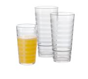 G.E.T. SW-1524-CL Orbis Clear 24 oz Plastic Tumbler | Case of 24