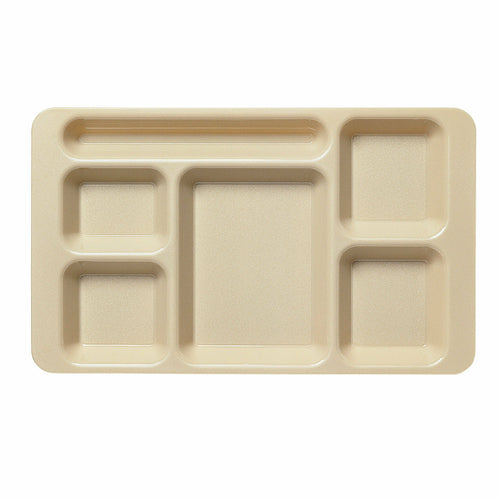 Cambro 1596CW Camwear 6 Compartment Eco-safe Tray | 9" x 15"
