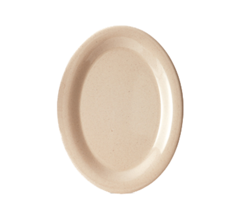 G.E.T. BAM-1950 BambooMel 9-3/4" Oval Melamine Platter | Case of 24