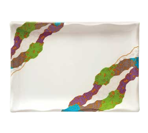 G.E.T. 142-24-CO Contemporary 9-1/4" Rectangular Melamine Plate | Case of 12