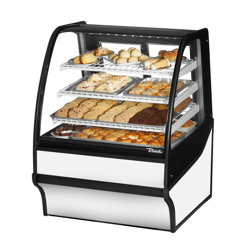 True Mfg. TDM-DC-36-GE/GE-B-W Non-Refrigerated Bakery Case