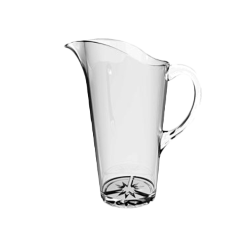 Thunder Group 1.5 Liter (51 oz.) Starburst Base Clear Polycarbonate Pitcher | Model No. PLTHWP015C