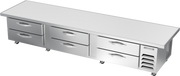 Beverage Air WTRCS112HC-120 120" 6 Drawer Worktop Chef Base Refrigerator | 24.36 Cu. Ft.
